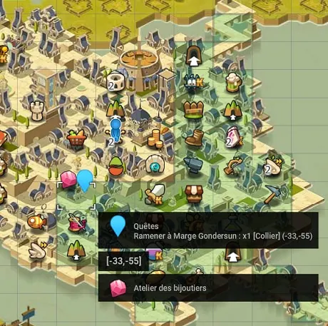 quête À vol d'oiseau dofus
