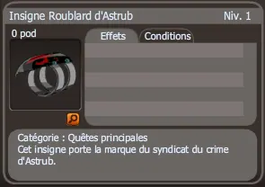 insigne roublard d'astrub