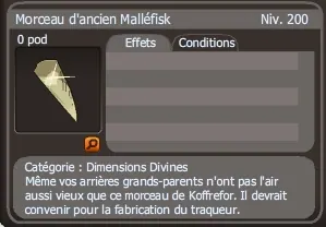 morceau d'ancien malléfisk