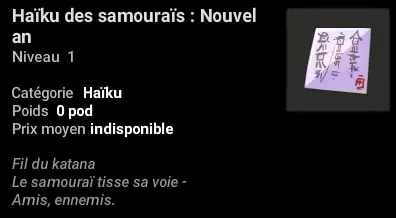 quête Tant de mots et si peu de temps