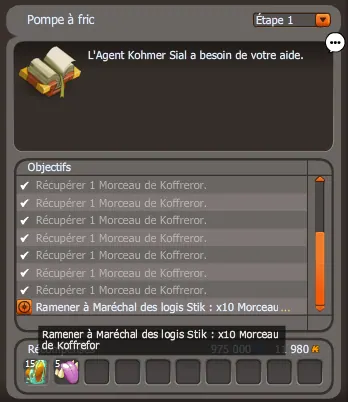 quête Pompe à fric
