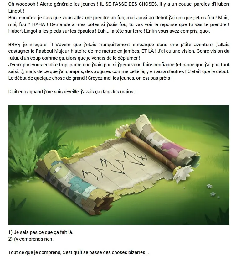 Les Auspices d'Aerafal dofus