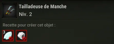 tailladeuse de manche