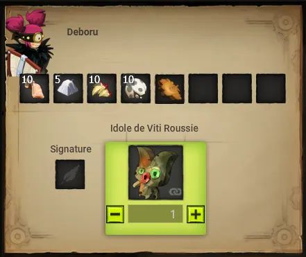 quête La bénédiction de Viti idole viti roussie