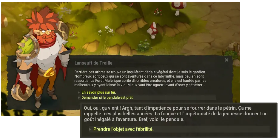 quête Un pendule pour guider ses pas