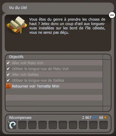 quête Vu du ciel