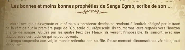 quête Les quatre volontés