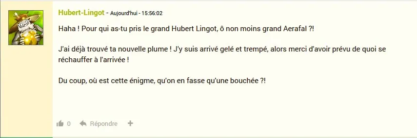Les Auspices d'Aerafal dofus