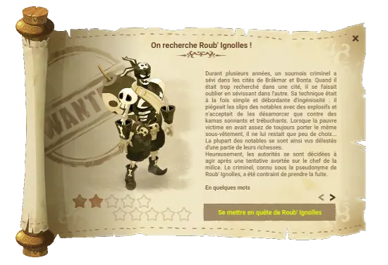 On recherche Roub' Ignolles dofus