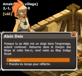 Blop indigo, go, go dofus