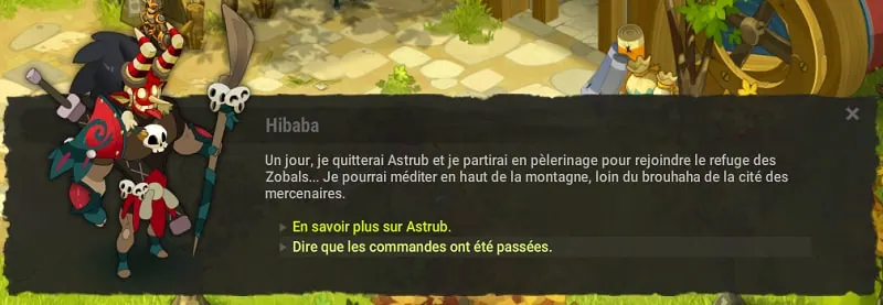 quête Zobal Hibaba et les 40 Roublards dofus