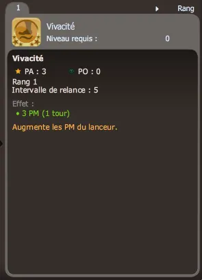 vivacité dofus