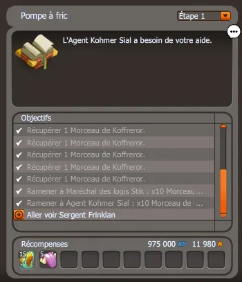quête Pompe à fric