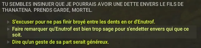 quête Le silence est d'aure