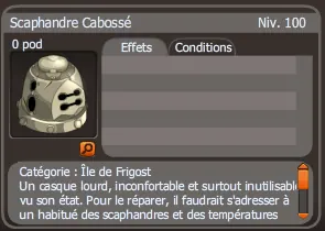 scaphandre cabossé