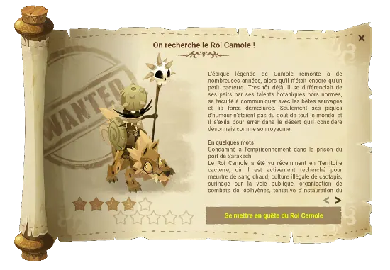 On recherche le Roi Camole dofus