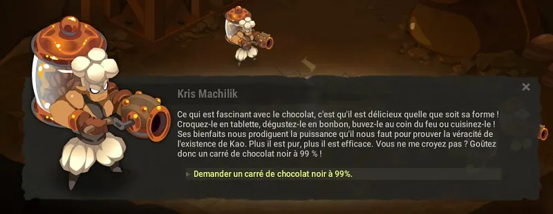 quête Jouer au chocolatier dofus