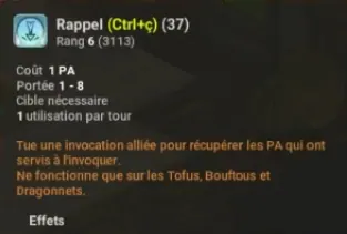 Nouveaux sorts Osamodas