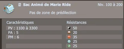 sac animé de marie ride