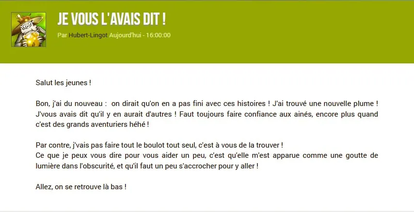 Les Auspices d'Aerafal dofus