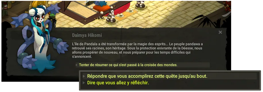quête À la croisée des mondes dofus