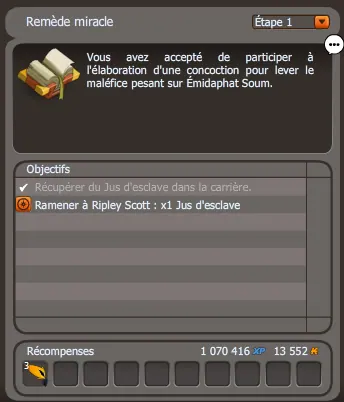 Remède miracle dofus