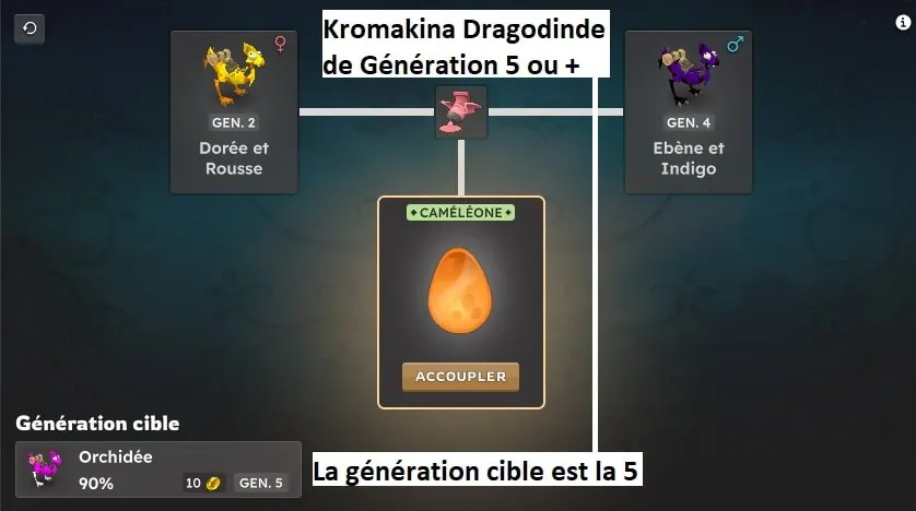 rendre une monture caméléone dofus