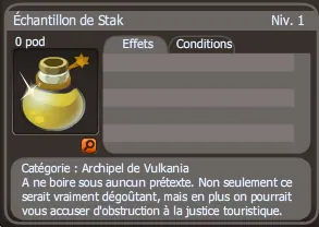 échantillon de stak