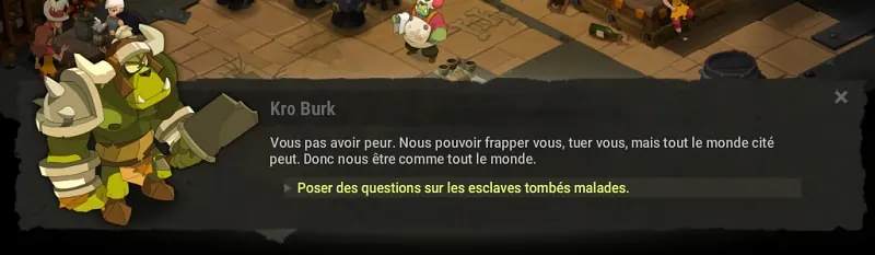 quête Mélodie en sous-sol dofus