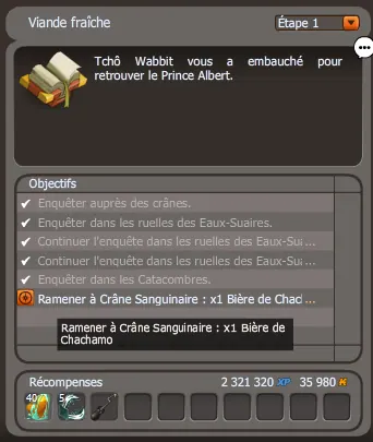 quete viande fraiche