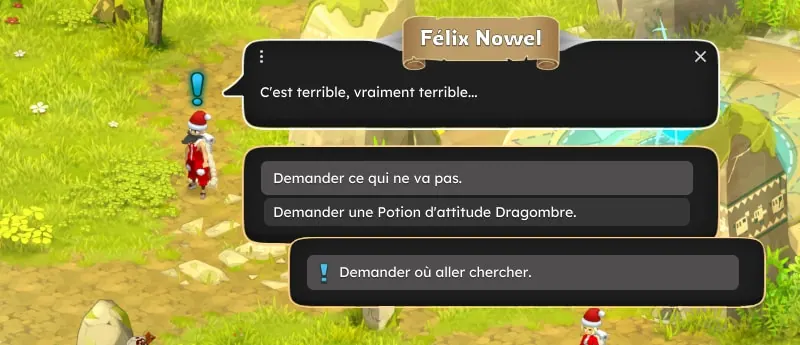 quête Joyeux Nowel dofus