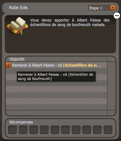 quête Les monologues du vaccin dofus