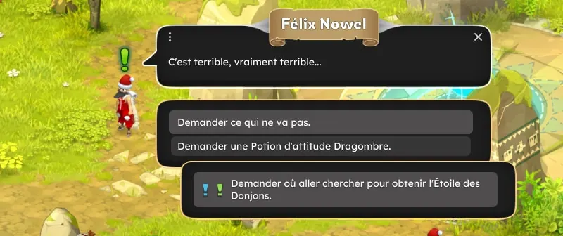quête L'Étoile des Donjons dofus