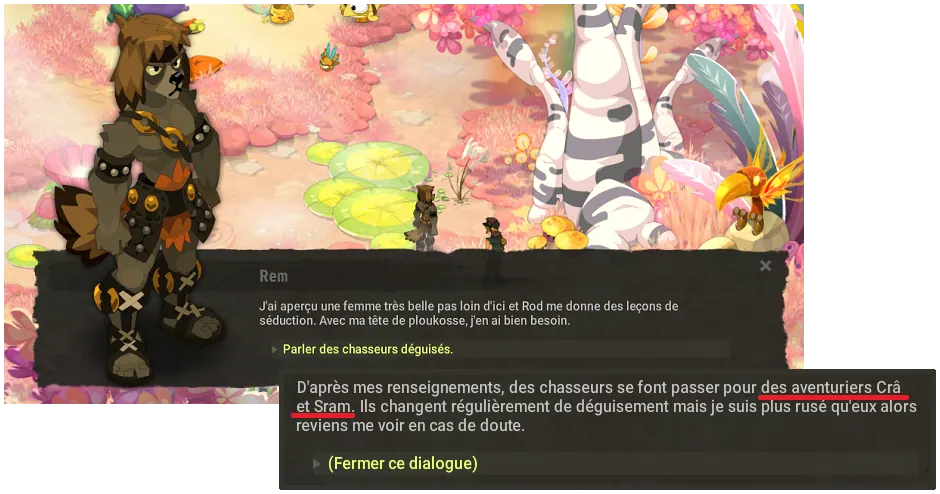 quête Il a fui il a tout compris