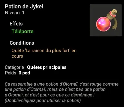 quête La raison du plus fort dofus