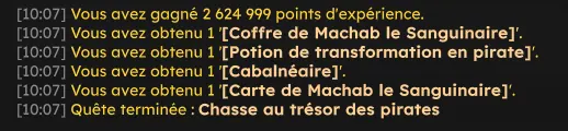 quête Chasse au trésor des pirates dofus