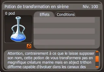 potion de transformation en sirène