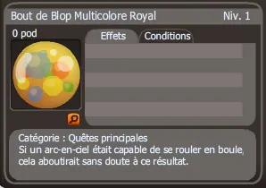 bout de blop multicolore royal