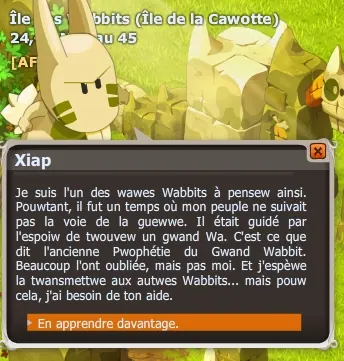 quête Guewwe et Paix dofus