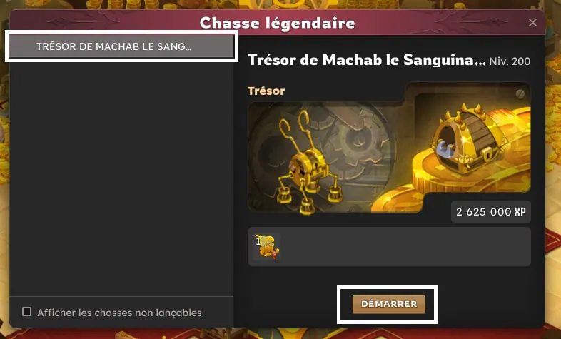 quête Chasse au trésor des pirates