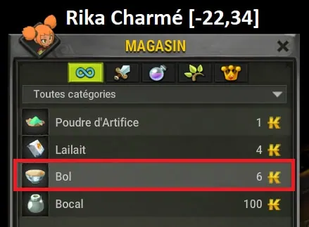 quête Manière forte