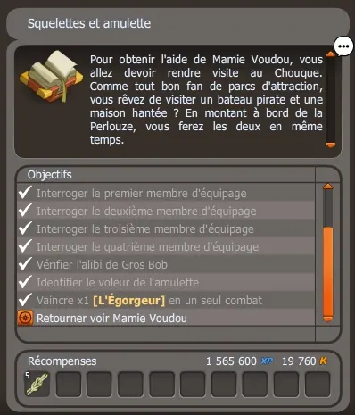 Squelettes et amulettes