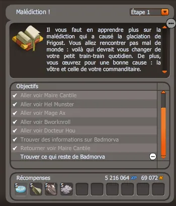 malédiction dofus