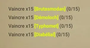 quête Démongraphie galopante dofus