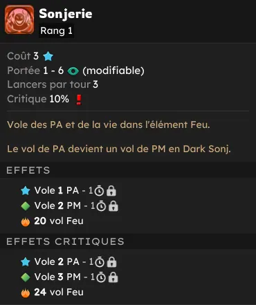 Épreuve de Songe sinjsonj