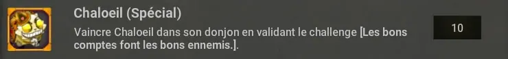 Succès spécial dofus