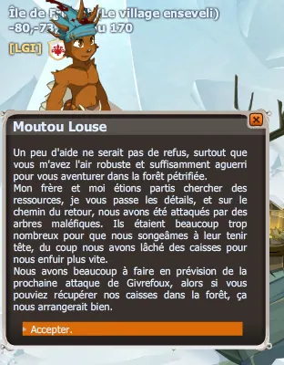 quête Dépôt de ravitaillement