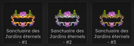 Raid Sanctuaire des Jardins éternels récompenses