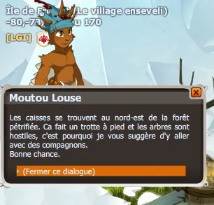quête Dépôt de ravitaillement dofus