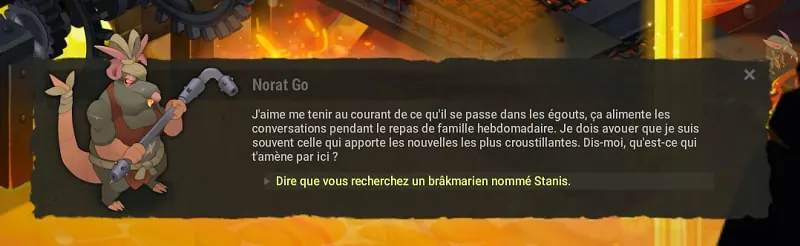 quête Fait comme un rat